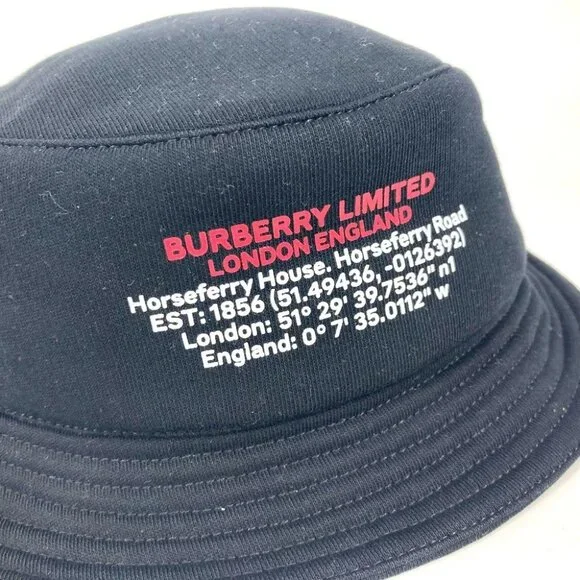 BURBERRY 8050066 logo hat hat bucket hat bob hat hat cotton Black BURBERRY Logo 8050066 Hat Bucket Hat Bob Hat Cotton Black | eBay main image 2